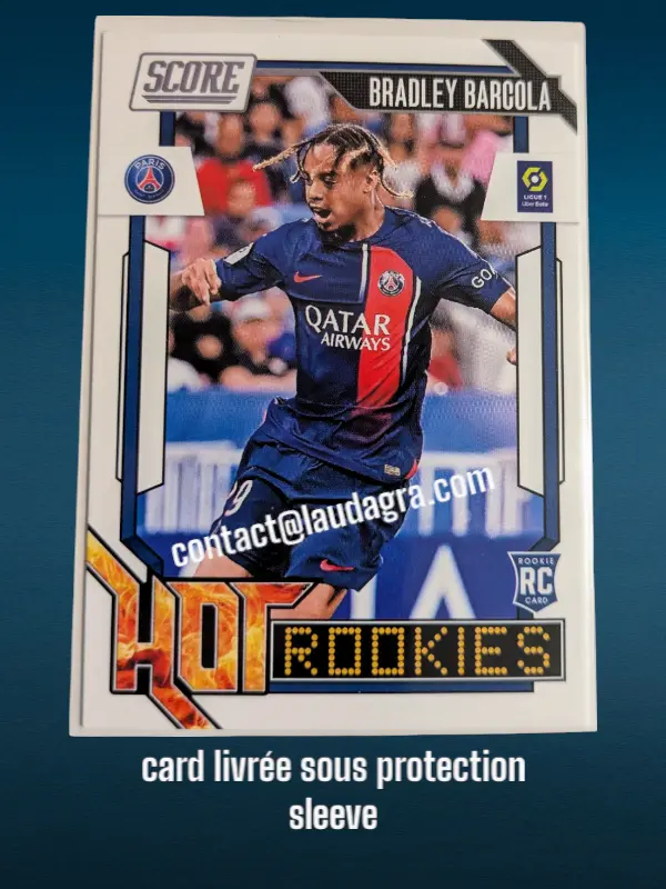13. Bradley Barcola (Paris Saint-Germain) Rookie Card