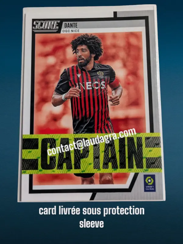 Dante N° 5/ Captain Ligue 1 Uber Eats
