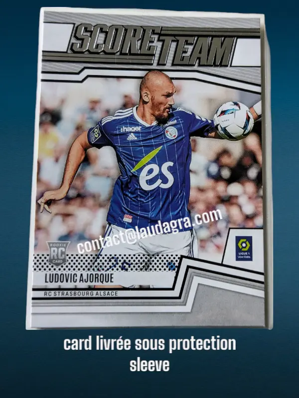 Ludovic Ajorque N° 29 RC Strasbourg Alsace  Score Team 22/23