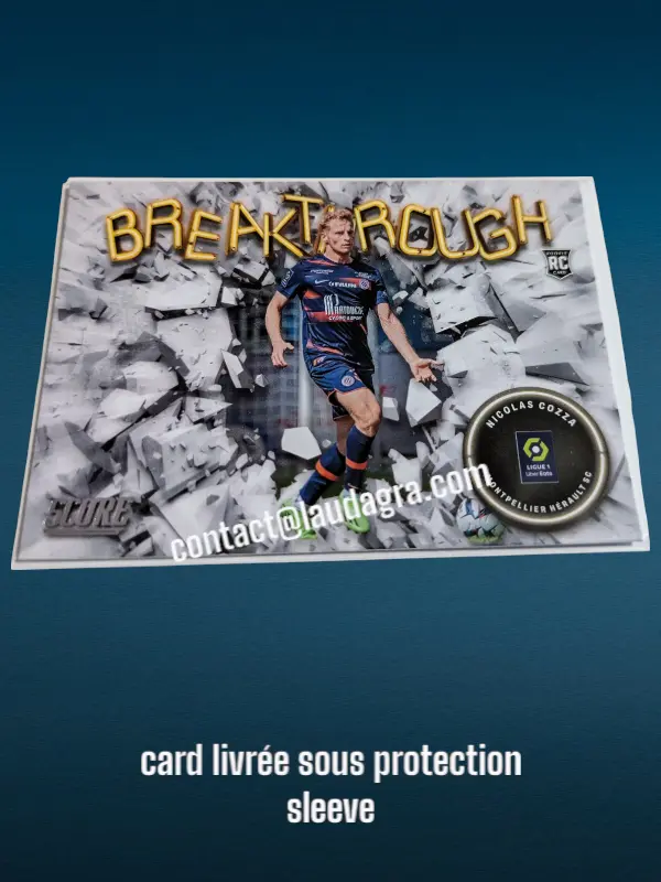 Nicolas Cozza N° 16/ Breakthrough    Montpellier Herault SC Panini