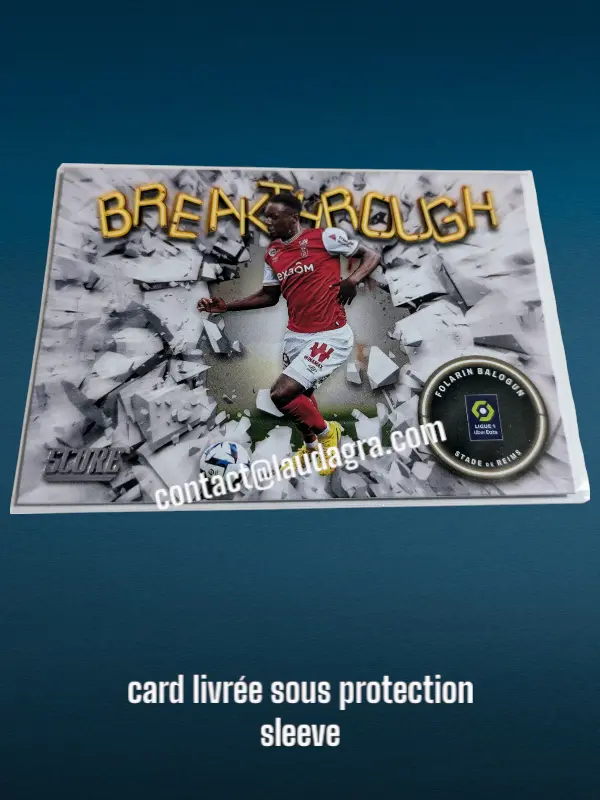Folarin Balogun N° 24/ Breakthrough    Stade de Reims Panini