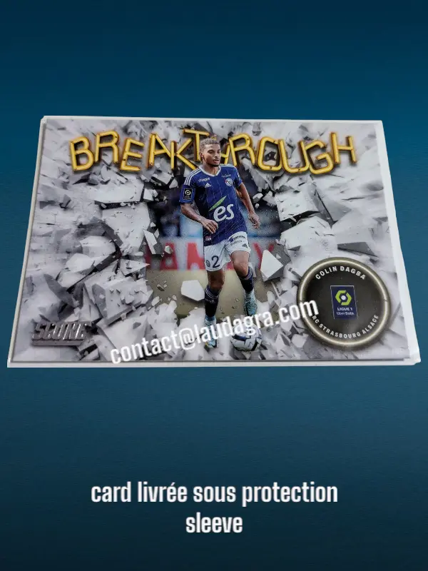 Colin Dagba N° 27/ Breakthrough    RC Strasbourg Alsace Panini