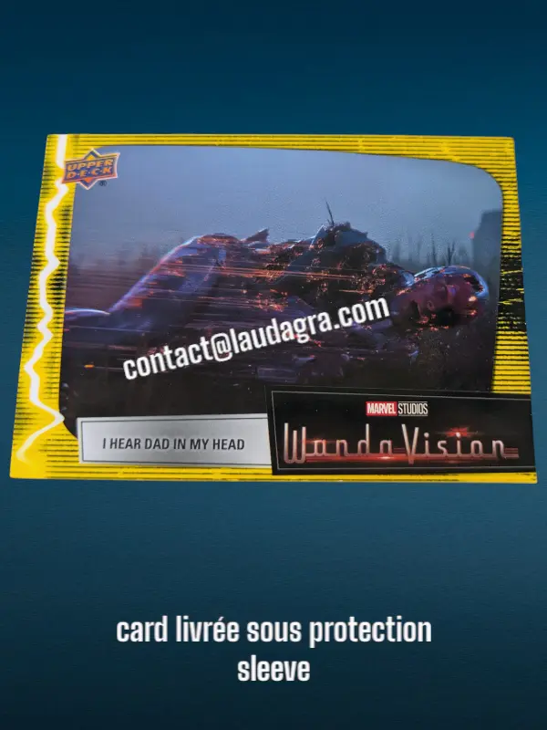 Parallel Card Mind Stone Yellow I Hear Dad in My Head Wandavision Card N° 55