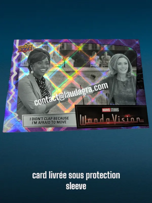 Parallel Card Purple Spell I Didn’t Clap Because I’m Afraid to Move Wandavision Card N° 15