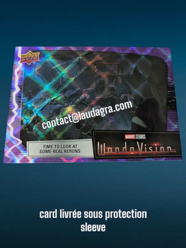 Parallel Card Purple Spell Time to Look at Some Real Reruns Wandavision Card N° 70