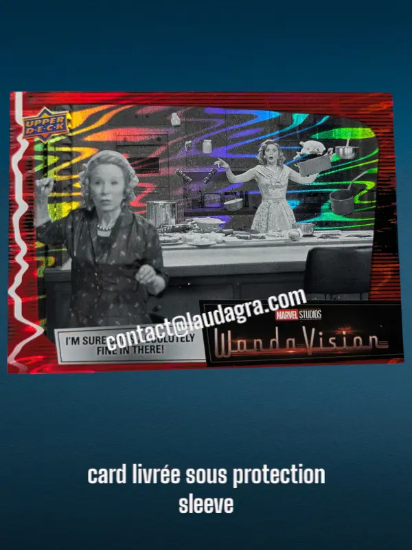 Parallel Card Scarlet Red I’m Sure She’s Absolutely Fine in There! Wandavision Card N° 7