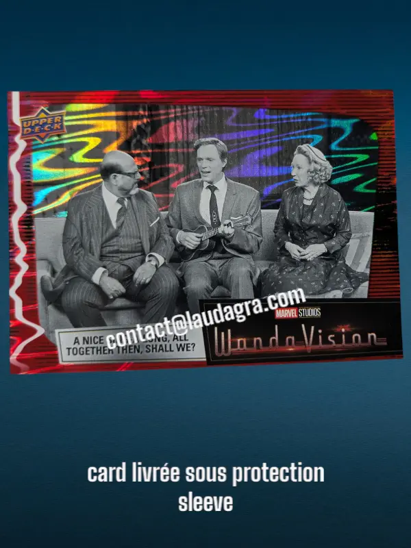 Parallel Card Scarlet Red A Nice Sing-a-long, All Together Then, Shall We? Wandavision Card N° 8