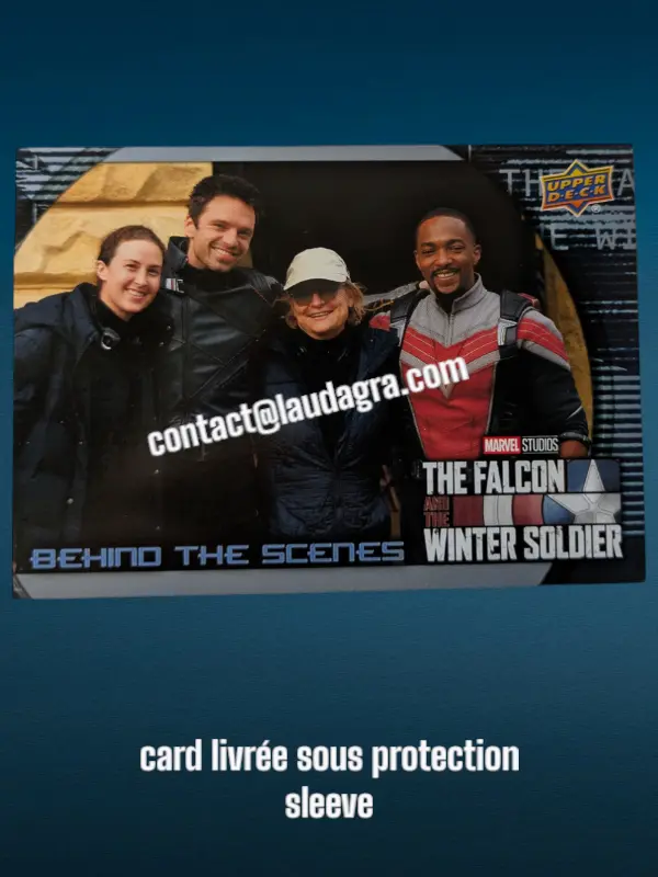 Zoie Nagelhaut, Sebastian Stan, Keri Skogland and Anthony Mackie The Falcon and The Winter Soldier Card N° BS-8
