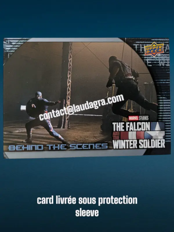 Wyatt Russell with Anthony Mackie on High Tension Wires The Falcon and The Winter Soldier Card N° BS-10