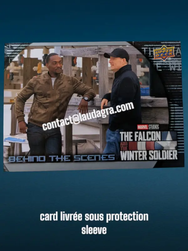 Anthony Mackie and Kevin Feige on Set The Falcon and The Winter Soldier Card N° BS-13