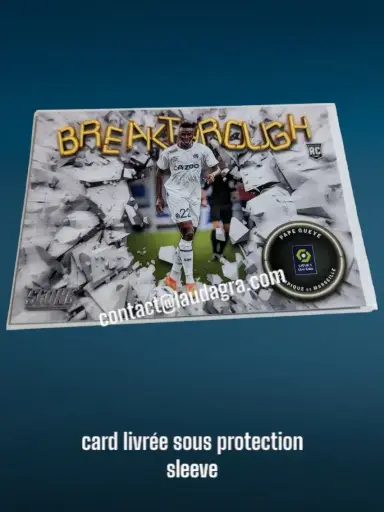 [BREAK2223-09] Pape Gueye N° 9/ Breakthrough    Olympique de Marseille Panini