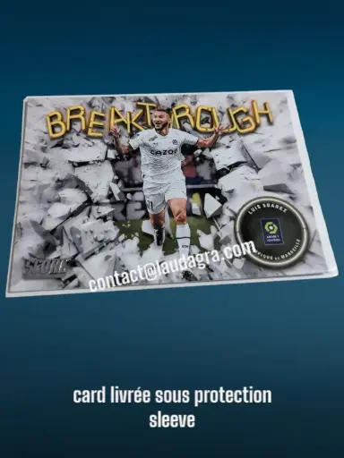 [BREAK2223-010] Luis Suarez N° 10/ Breakthrough    Olympique de Marseille Panini