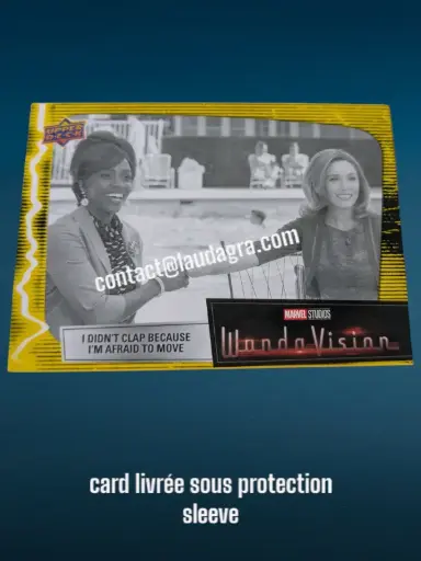 [WANDAVIS_Y15] Parallel Card Mind Stone Yellow I Didn’t Clap Because I’m Afraid to Move Wandavision Card N° 15