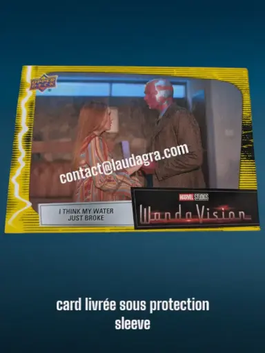 [WANDAVIS_Y24] Parallel Card Mind Stone Yellow I Think My Water Just Broke Wandavision Card N° 24