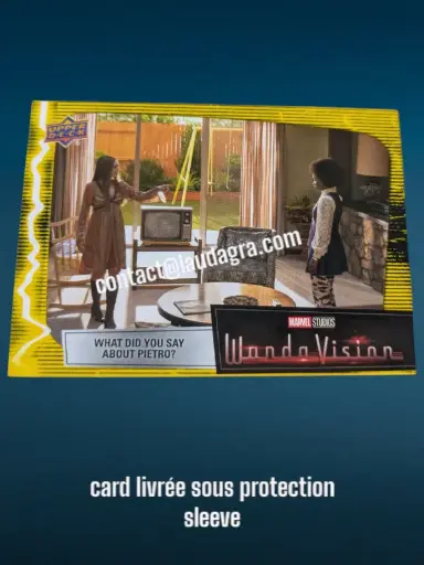 [WANDAVIS_Y36] Parallel Card Mind Stone Yellow What Did You Say About Pietro? Wandavision Card N° 36