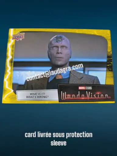[WANDAVIS_Y38] Parallel Card Mind Stone Yellow What Is It? What’s Wrong? Wandavision Card N° 38
