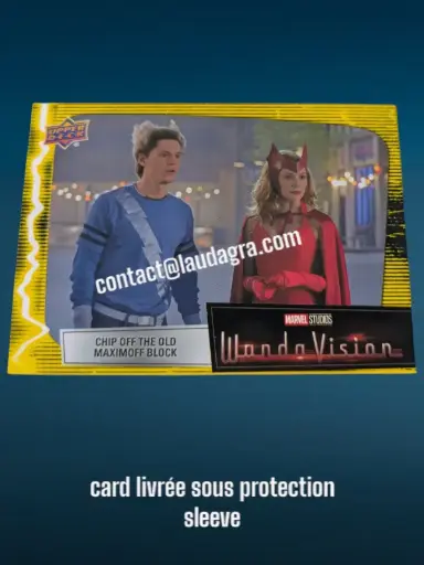 [WANDAVIS_Y51] Parallel Card Mind Stone Yellow Chip Off the Old Maximoff Block Wandavision Card N° 51