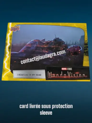 [WANDAVIS_Y55] Parallel Card Mind Stone Yellow I Hear Dad in My Head Wandavision Card N° 55