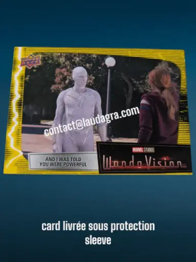 [WANDAVIS_Y78] Parallel Card Mind Stone YellowAnd I Was Told You Were Powerful Wandavision Card N° 78