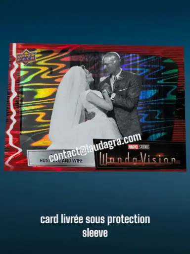 [WANDAVIS_R01] Parallel Card Scarlet Red A Regular Husband and Wife Wandavision Card N° 1