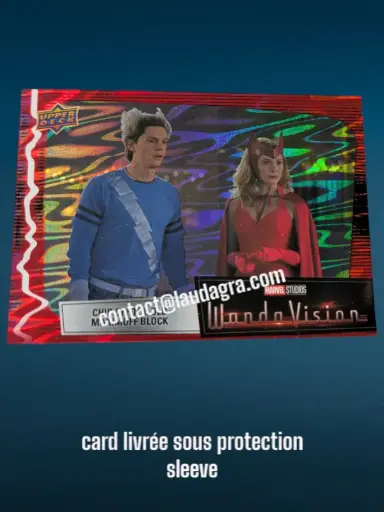 [WANDAVIS_R51] Parallel Card Scarlet Red Chip Off the Old Maximoff Block Wandavision Card N° 51