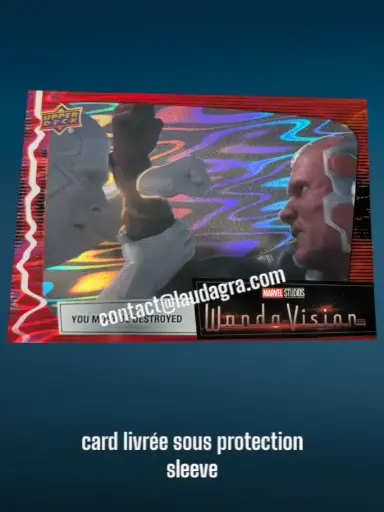 [WANDAVIS_R80] Parallel Card Scarlet Red You Must Be Destroyed Wandavision Card N° 80