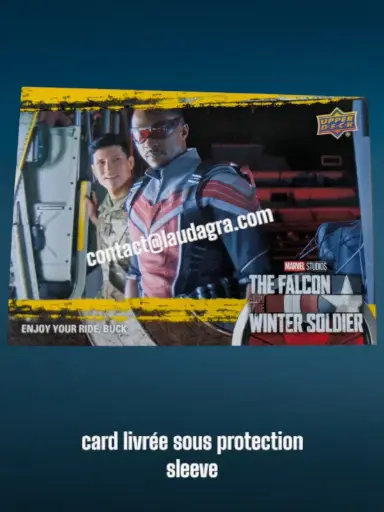 [FALCON_Y15] Enjoy your ride Buck The Falcon and The Winter Soldier Yellow Parallel Card N° 15