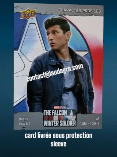 [FALCON_P-7] Danny Ramirez as Joaquin Torres The Falcon and The Winter Soldier Card N° P-7