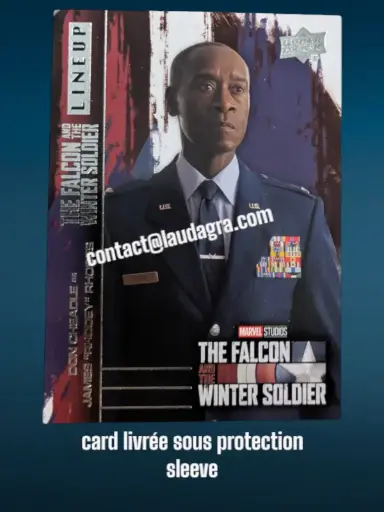 [FALCON_LU-12] Don Cheadle as James "Rhodey" Rhodes The Falcon and The Winter Soldier Card N° LU-12