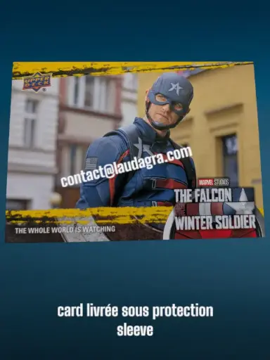[FALCON_Y52] The Whole World is Watching The Falcon and The Winter Soldier Yellow Parallel Card N° 52