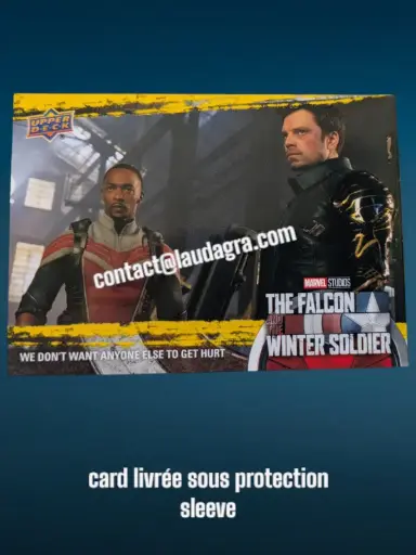 [FALCON_Y55] We Don't Want Anyone Else to Get Hurt The Falcon and The Winter Soldier Yellow Parallel Card N° 55