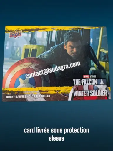 [FALCON_Y60] Bucky Barnes Holds The Shield The Falcon and The Winter Soldier Yellow Parallel Card N° 60